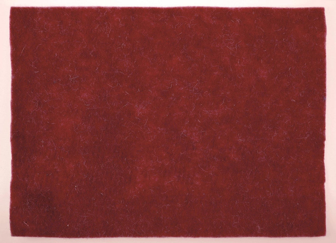 Wollfilz-Platte 30x40cm 4mm gerollt, rot