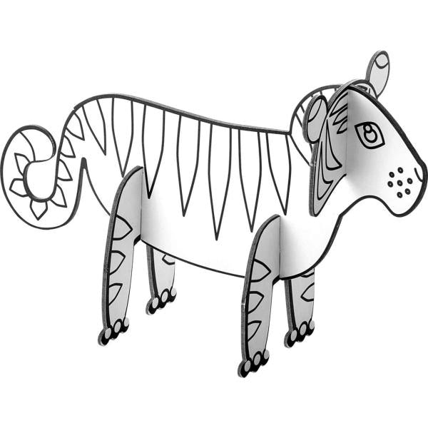Steckfiguren aus Papper, Tiere 4 motive sortiert