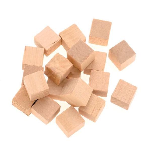 Holzwürfel 72St 15mm natur FSC
