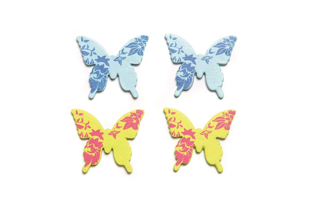 Streuteile Schmetterling, 9 St 3x2,8cm,h&