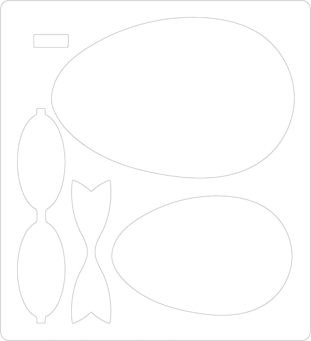 Jeu de matrices Bigz - Œuf de Pâques par Jennifer Ogborn