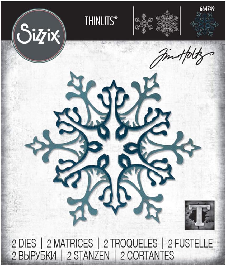 Thinlits Stanzset 2 Stück - Schneeflocke by Tim Holtz