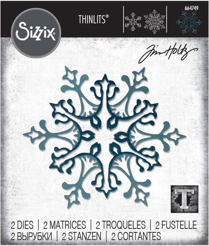 Thinlits Stanzset 2 Stück - Schneeflocke by Tim Holtz