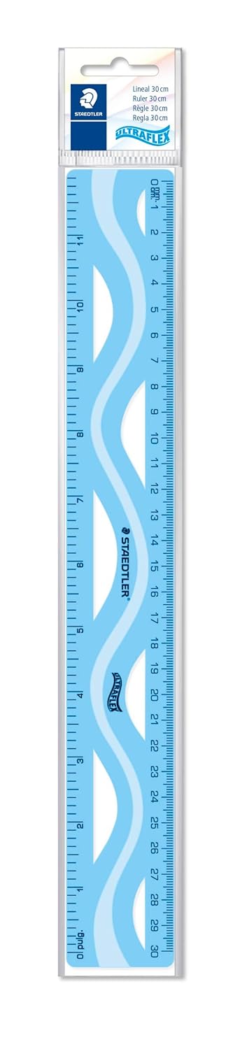 STAEDTLER® 562 30 6 flexiblen Linealen in blau, grün, violett und transparent