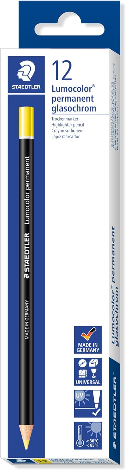 Lumocolor® permanent glasochrom 108 20 gelb