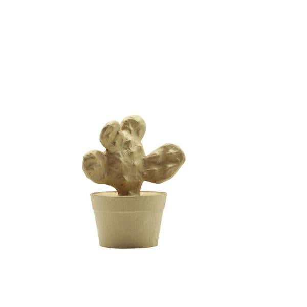 Papp-Figur Kaktus 9x13x16cm