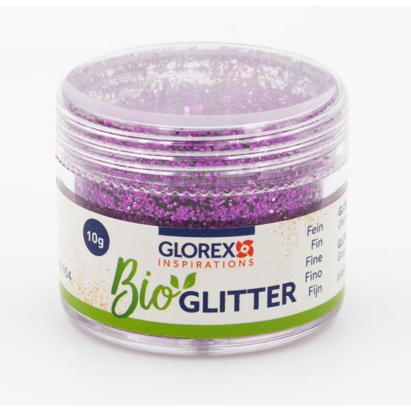 Bio Glitter fein, 10g, violett