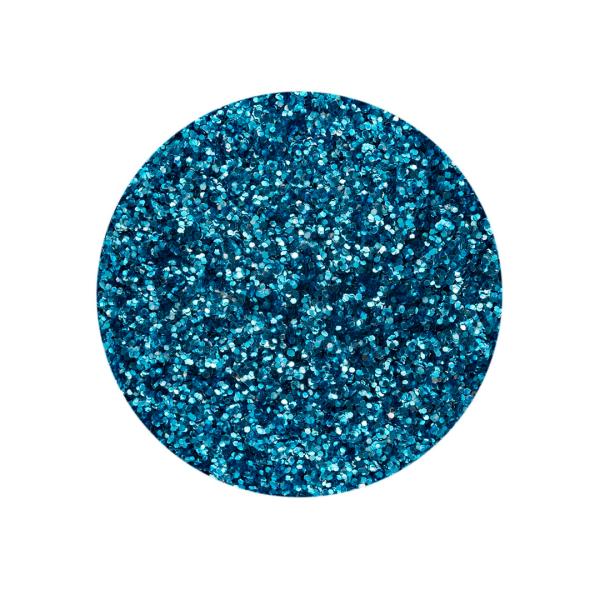 Bio Glitter fein, 10g, h'blau