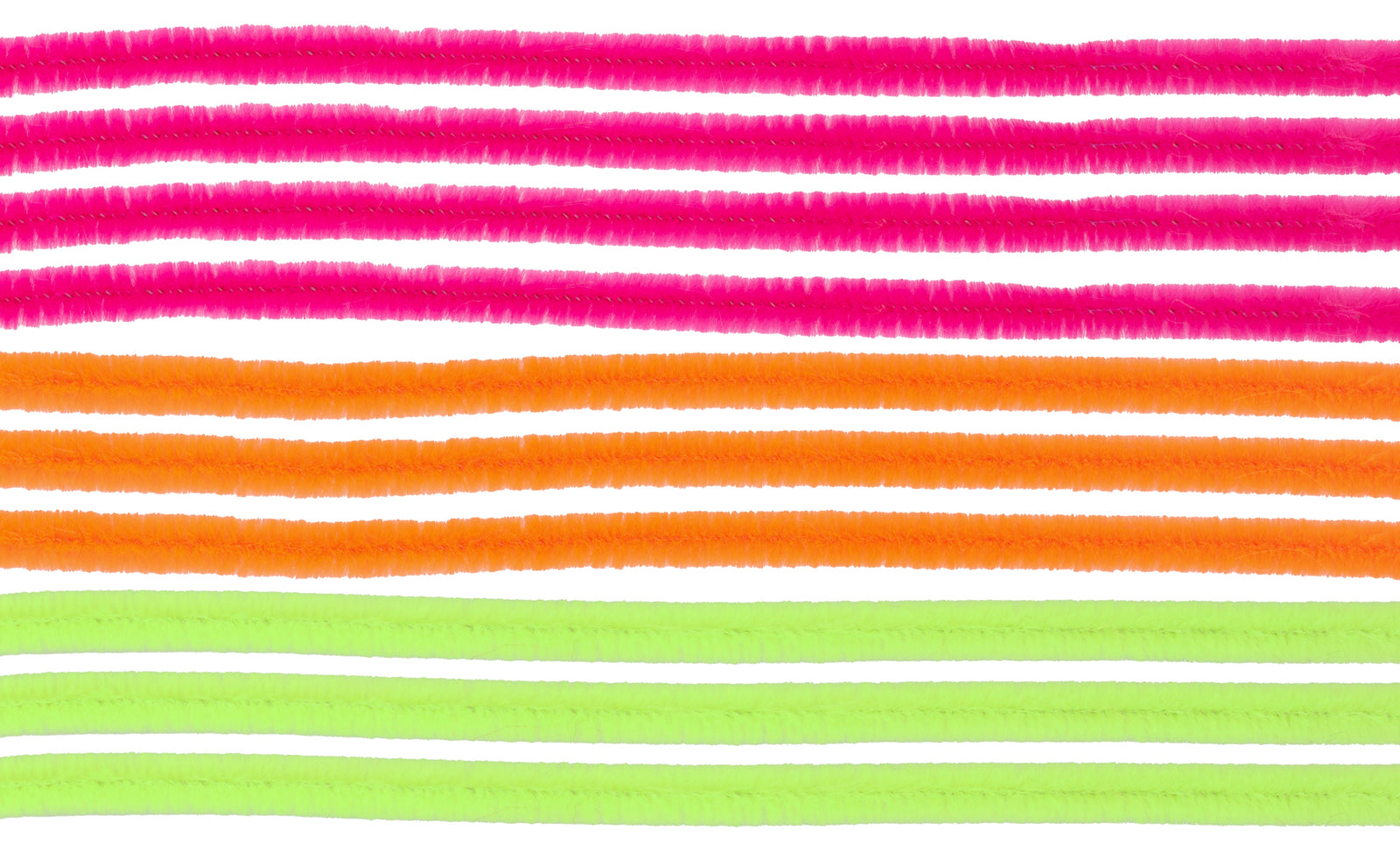 Biegeplüsch Mix 10 St, 50 cm Neontöne