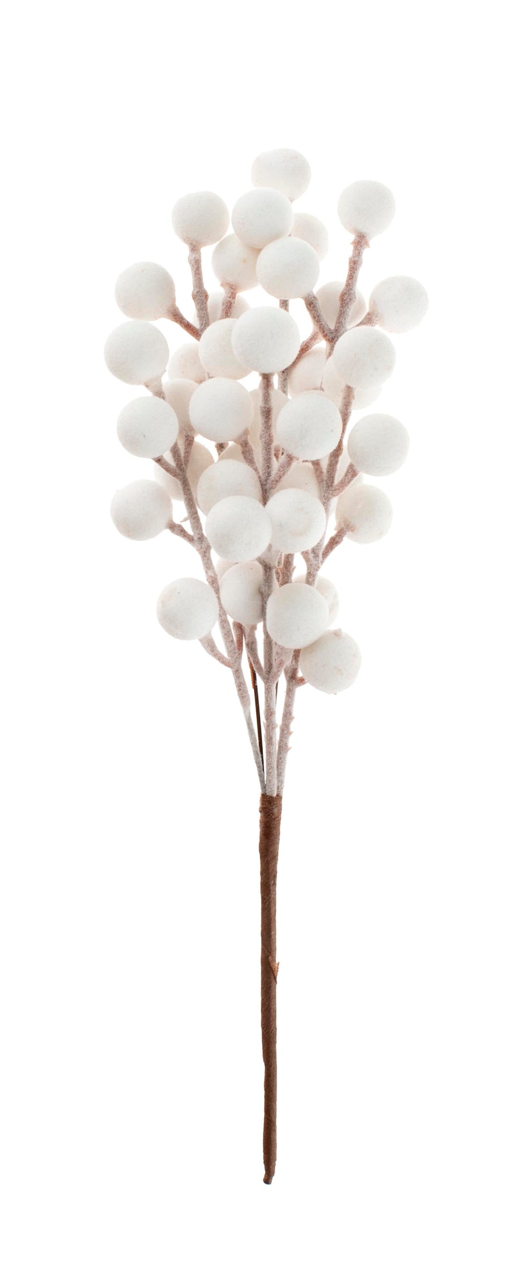 Flocken-Beerenzweig weiss Lg. 23cm