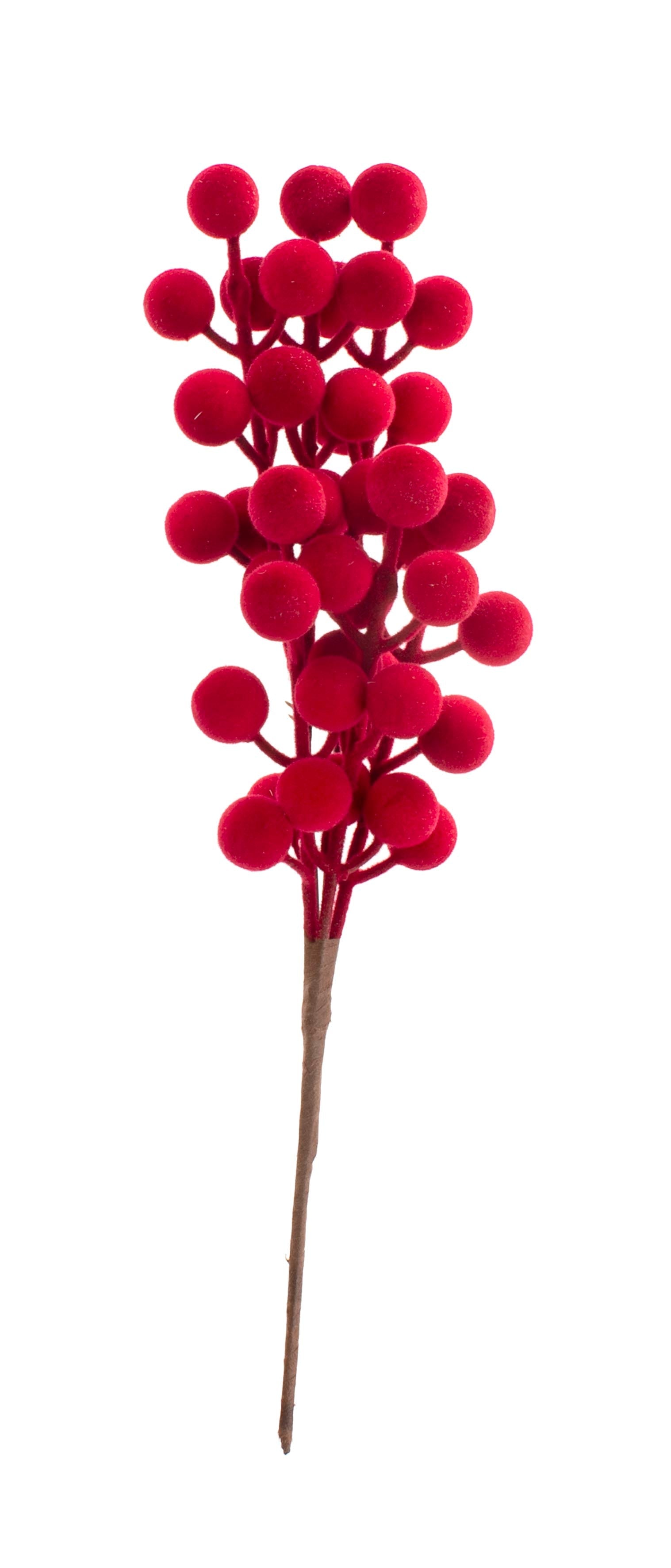 Flocken-Beerenzweig rot Lg. 23cm