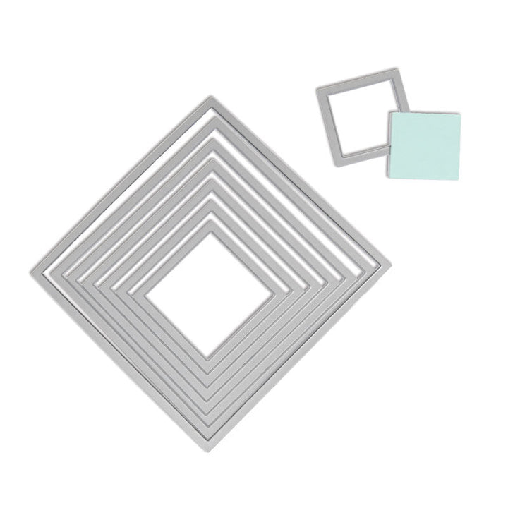 Jeu de matrices de découpe 8 pièces Framelits - Carrés