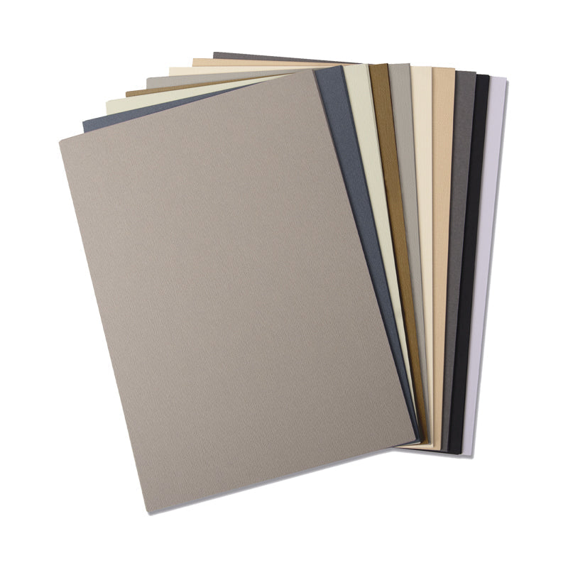 Surfacez - Cardstock-Pack, 10 Neutrale Farben, 60 Blatt