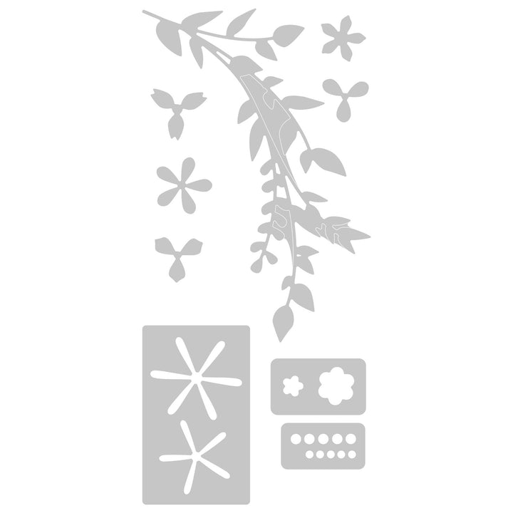 Matrices de découpe Thinlits, 9 pièces - Feuilles de printemps