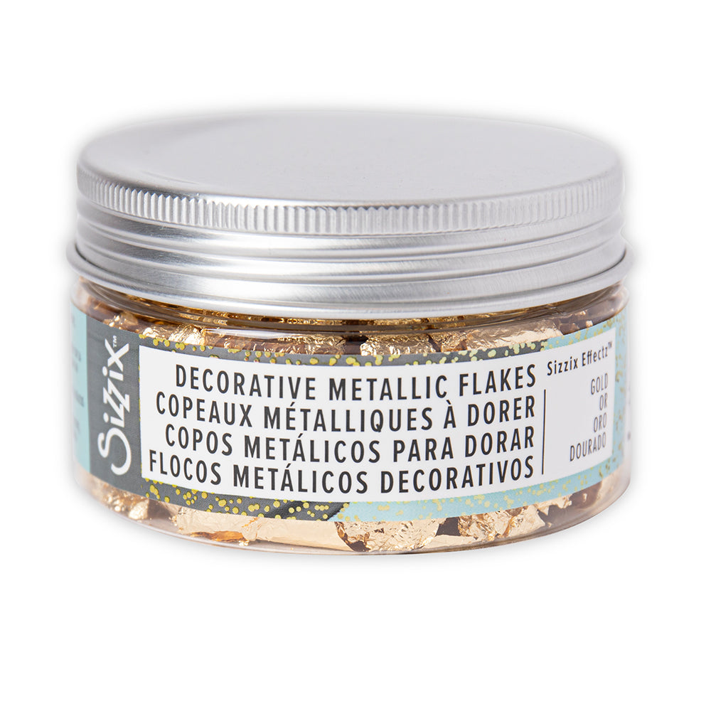 Effectz - Dekorative Mettalic Floken, Gold, 0.8g