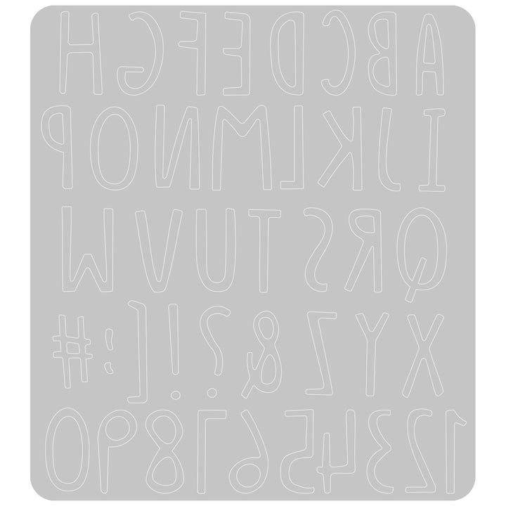 Thinlits Stanzset - Handgezeichnetes Alphabet