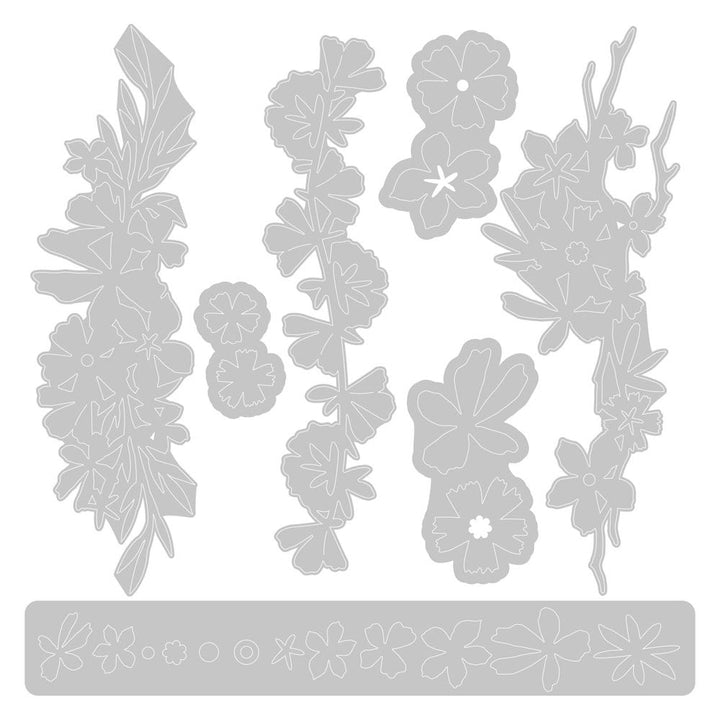 Ensemble de matrices Thinlits, 7 pièces - Bordures forestières