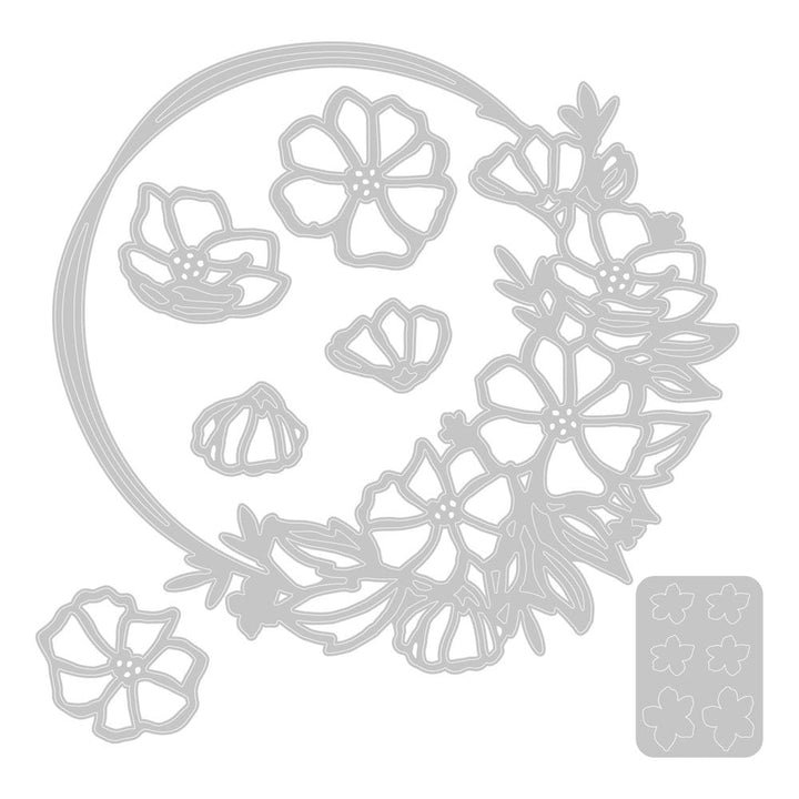 Ensemble de matrices de découpe Thinlits, 7 pièces - couronne florale
