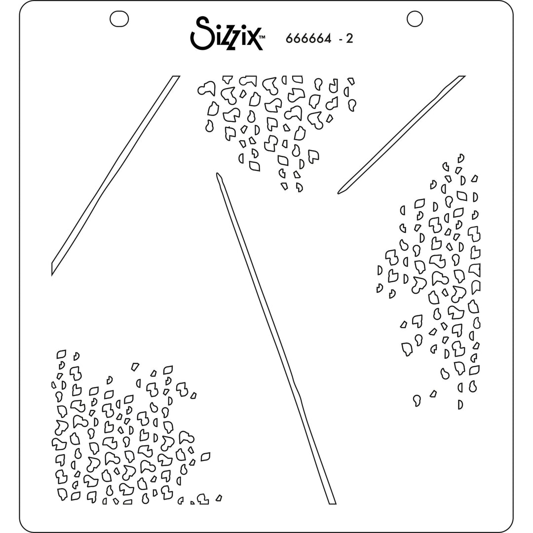 Schablonen 4Stk. - Farn