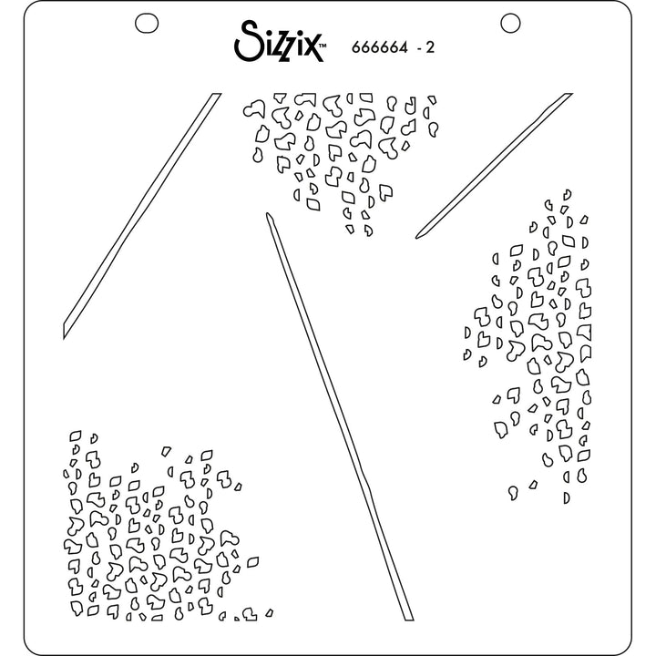Schablonen 4Stk. - Farn