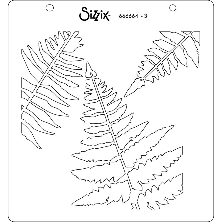 Schablonen 4Stk. - Farn
