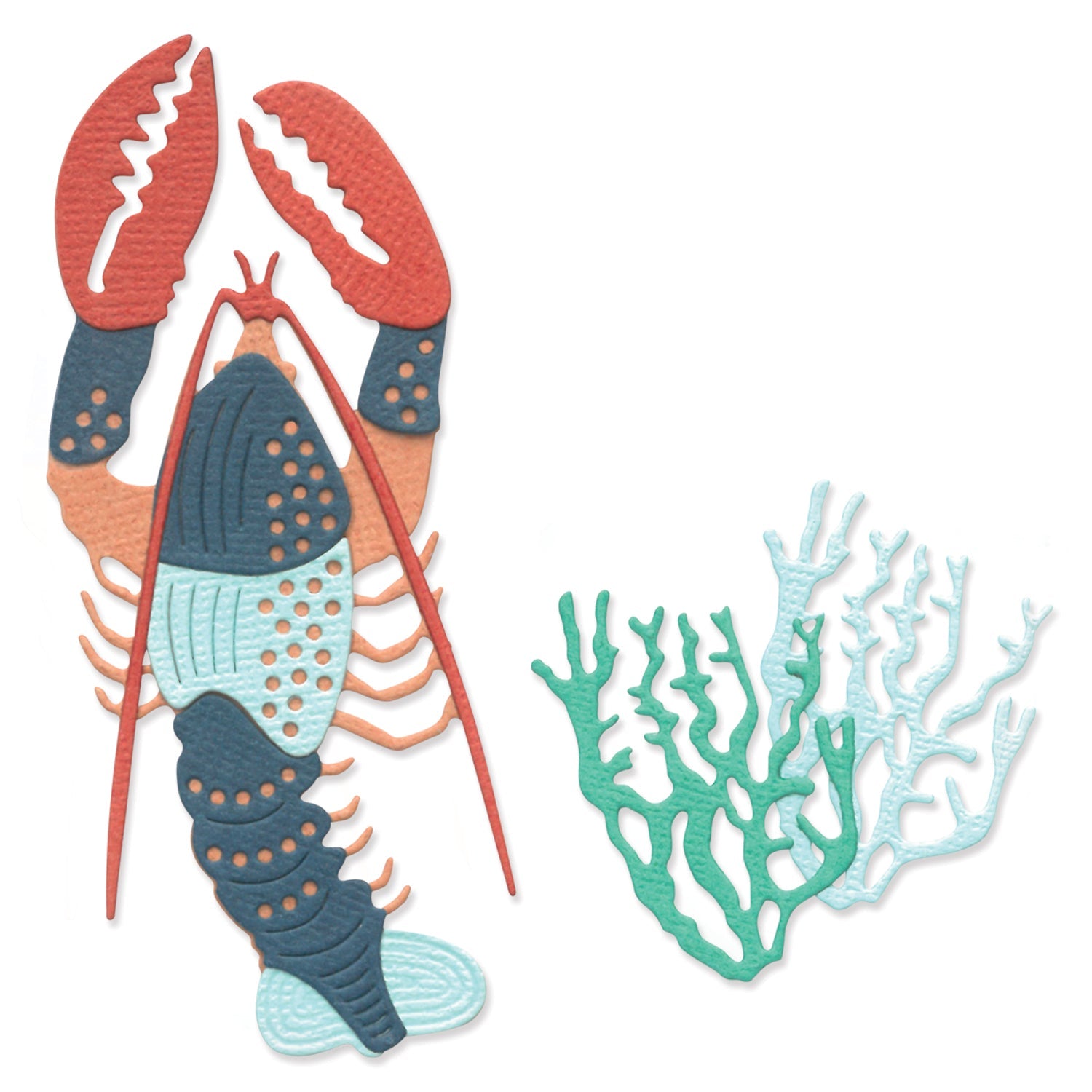 Thinlits Stanzset 10 Stück - Ocean Critters