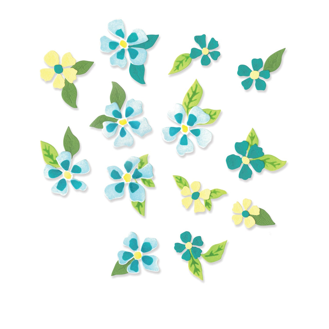 Thinlits Stanzset 10Stk. - Malerische Blüten und Hintergrund von Eileen Hull