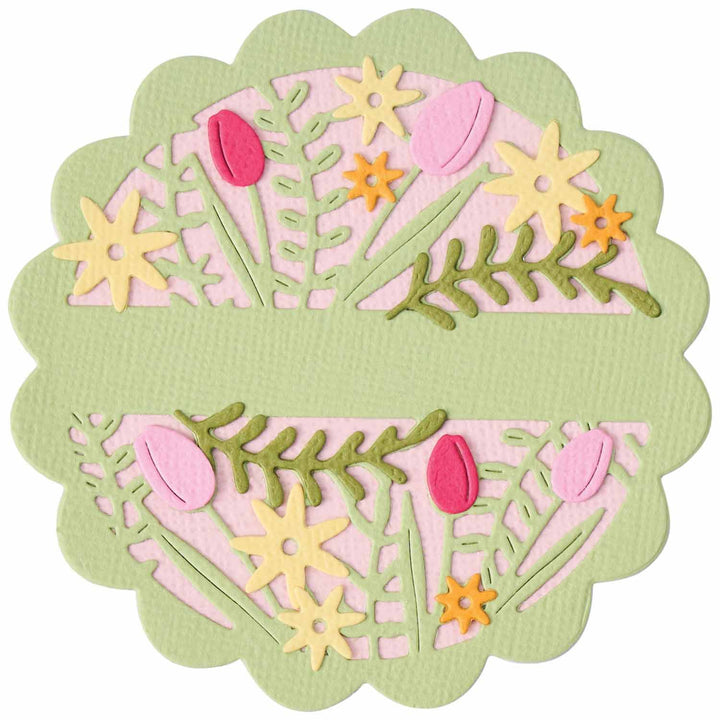 Thinlits Stanzset 6Stück - Tulips &amp; Blooms Circle by Catherine Pooler