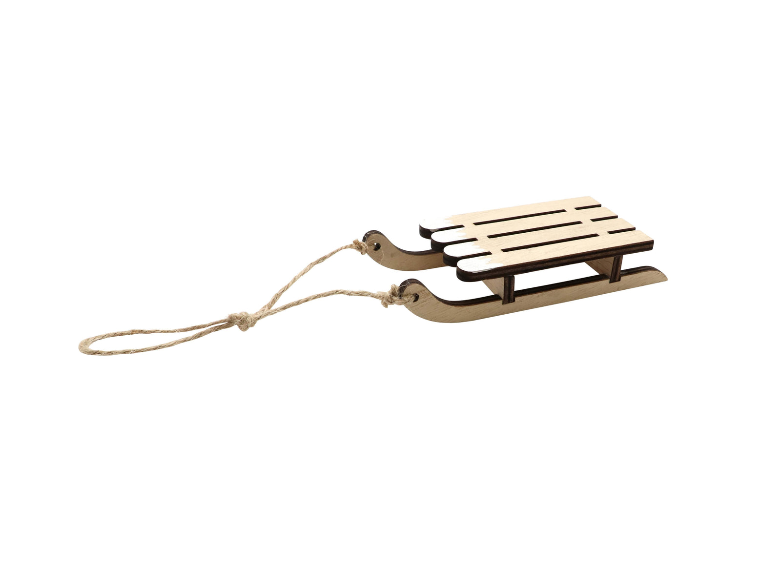 Holzschlitten natur, 12x5x2cm - Kidis Art