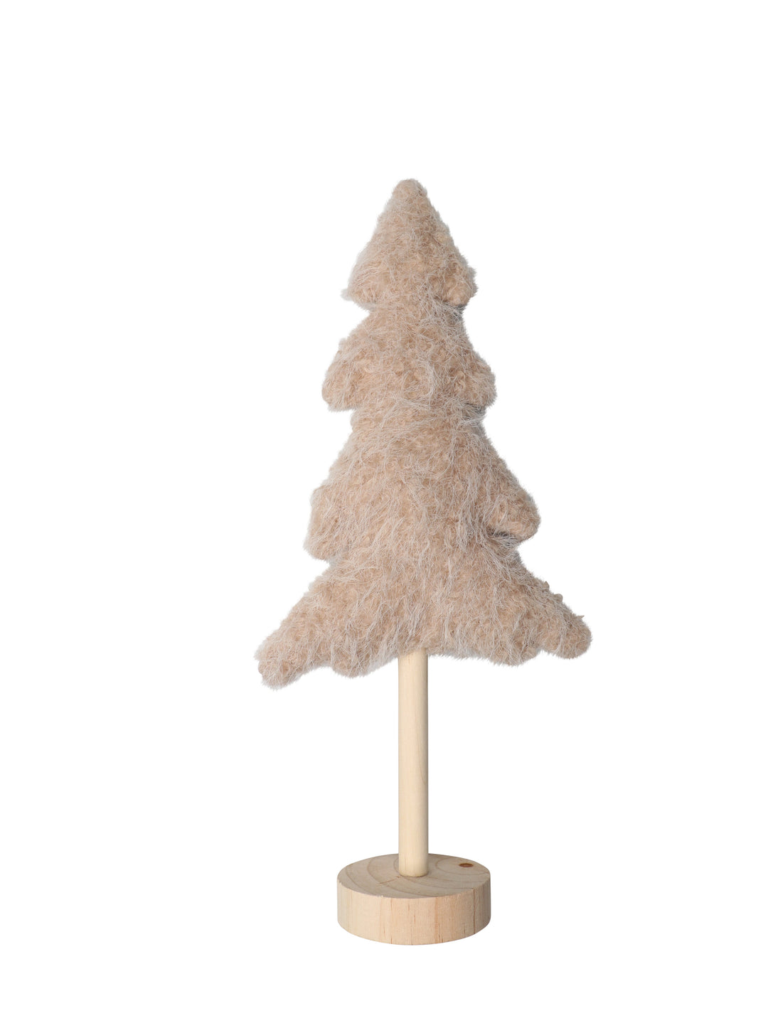 Tannenbaum Plüsch, natur 14x7x34cm