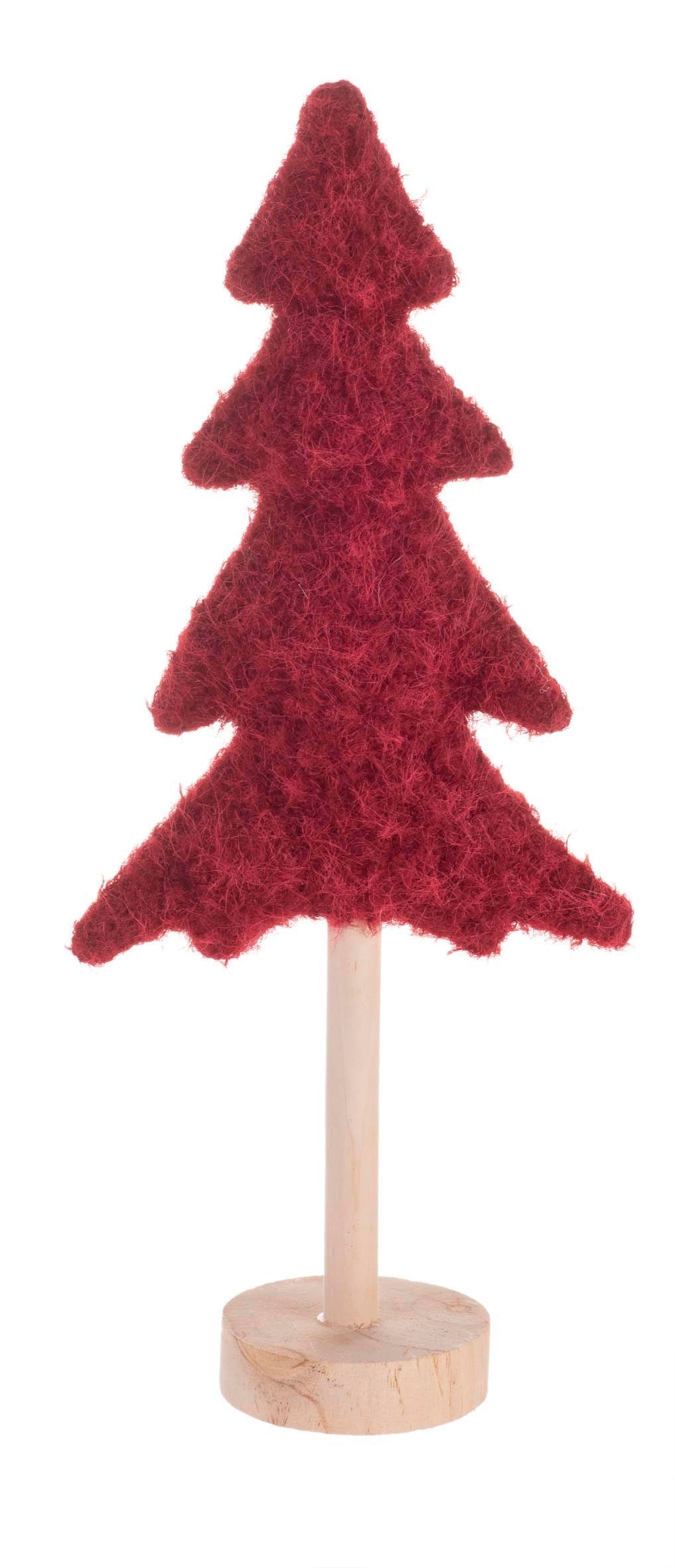 Tannenbaum Plüsch, rot 19x8x43cm
