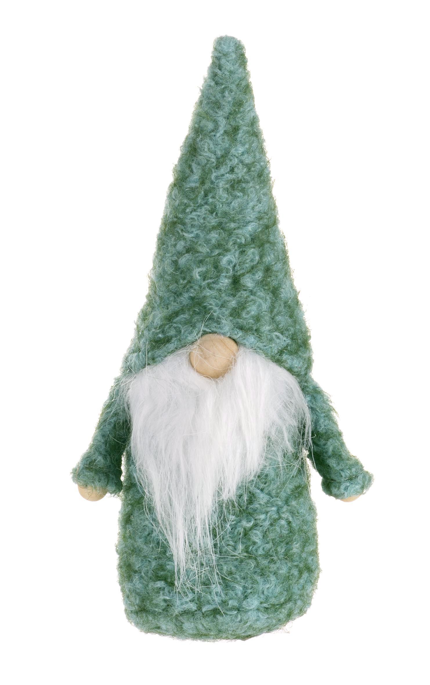 Weihnachtswichtel, Plüsch sort mint/petrol, 12x7,5x23cm