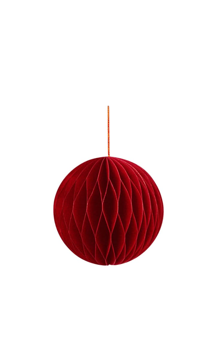 Wabenkugel mit Hänger, rot - Kidis Art