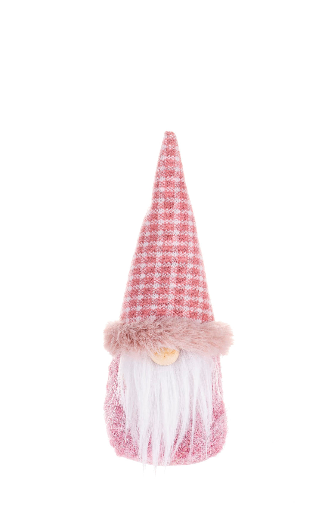 Wichtel sitzend, rosa 5x5x13cm