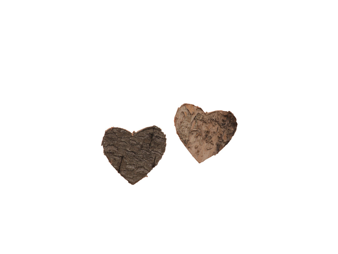 Birkenrinde, Herz 12St., 4cm