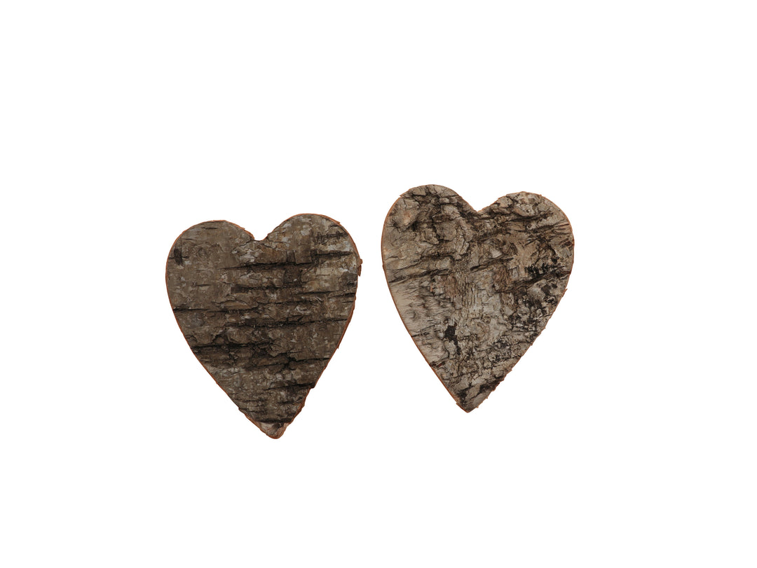 Birkenrinde, Herz 10St., 6cm