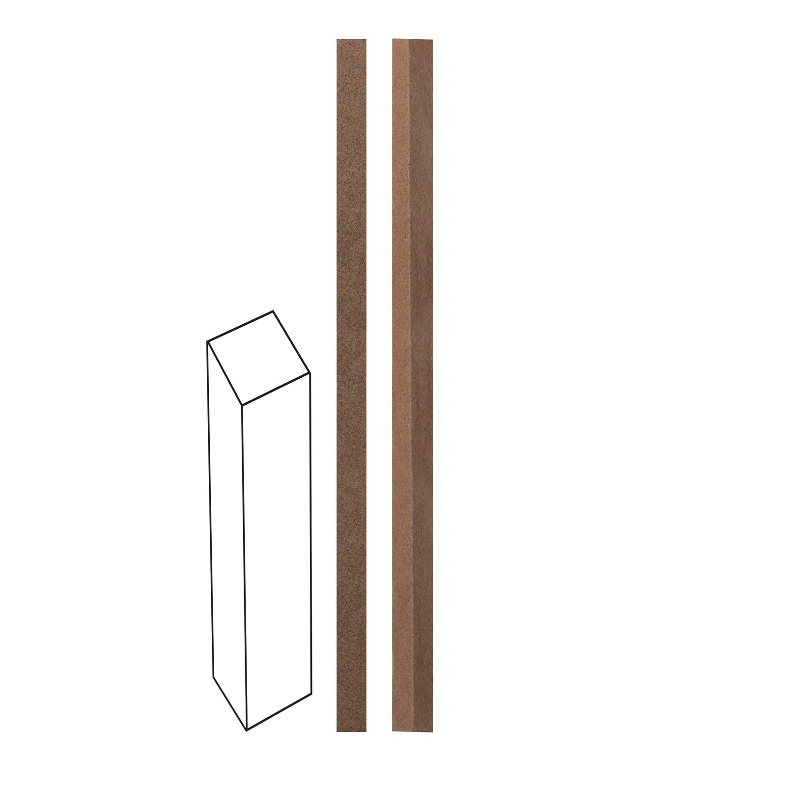 Outdoor Docht 3St, 6x6x120mm FSC