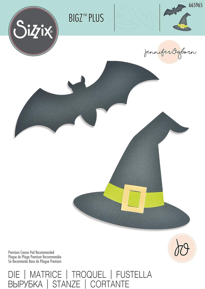 Bigz Plus - Chapeau, chauve-souris et boucle par Jennifer Ogborn