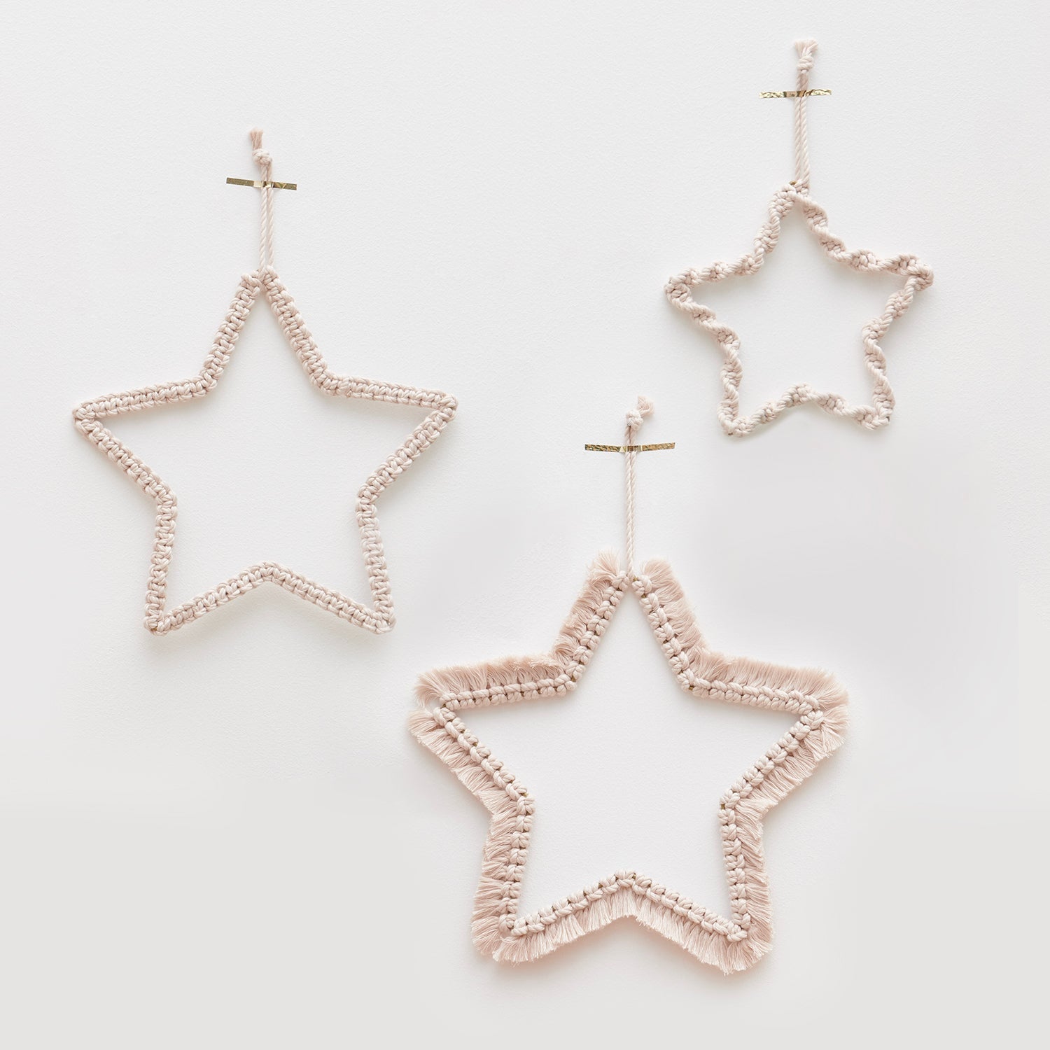 Metallstern weiss 15x15x0,3cm - Kidis Art