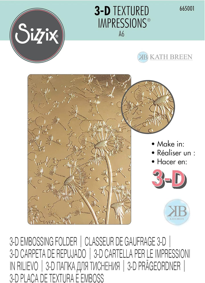 Dossier de gaufrage 3D texturé - Pissenlit