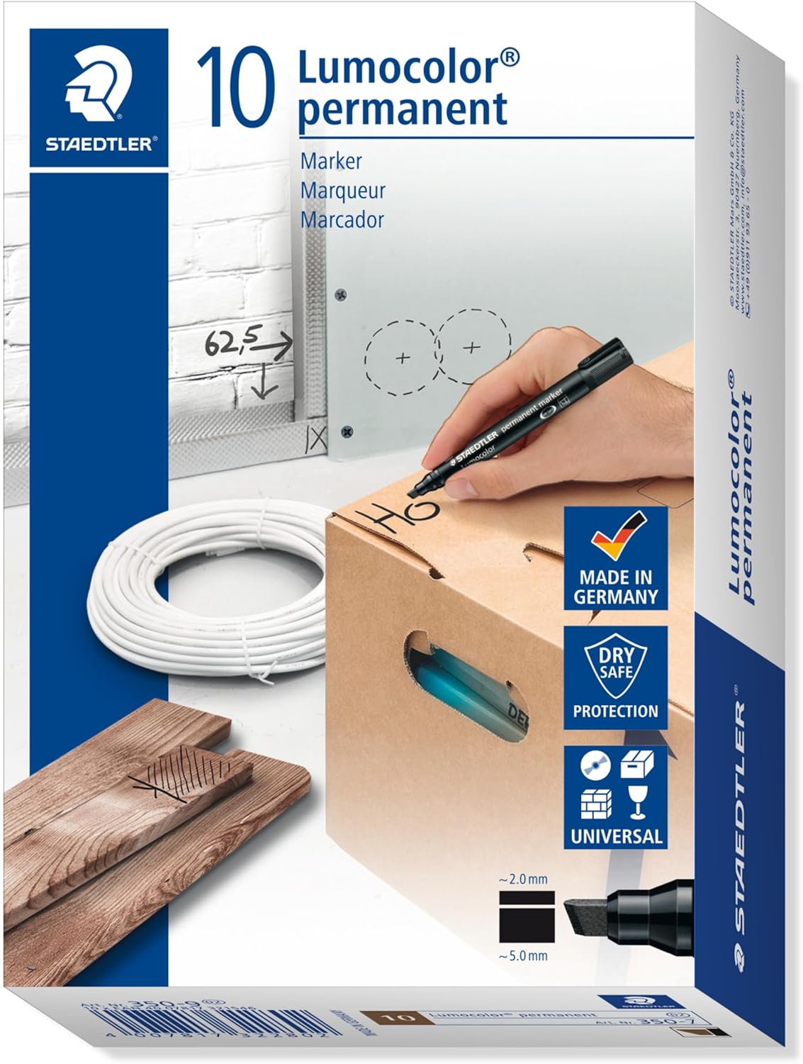 Lumocolor® permanent marker 350 braun