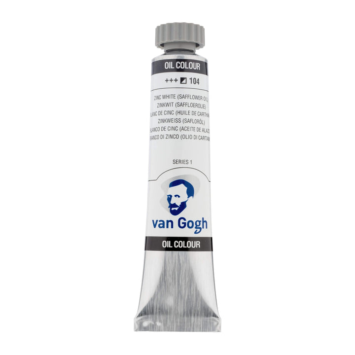 Van Gogh Ölfarbe Tube 20 ml Zinkweiß (Safloröl) 104 - Kidis Art