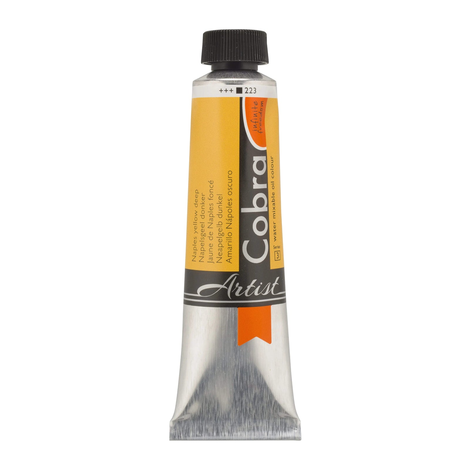 Cobra Artist Wassermischbare Ölfarbe Tube 40 ml Neapelgelb Dunkel 223 - Kidis Art