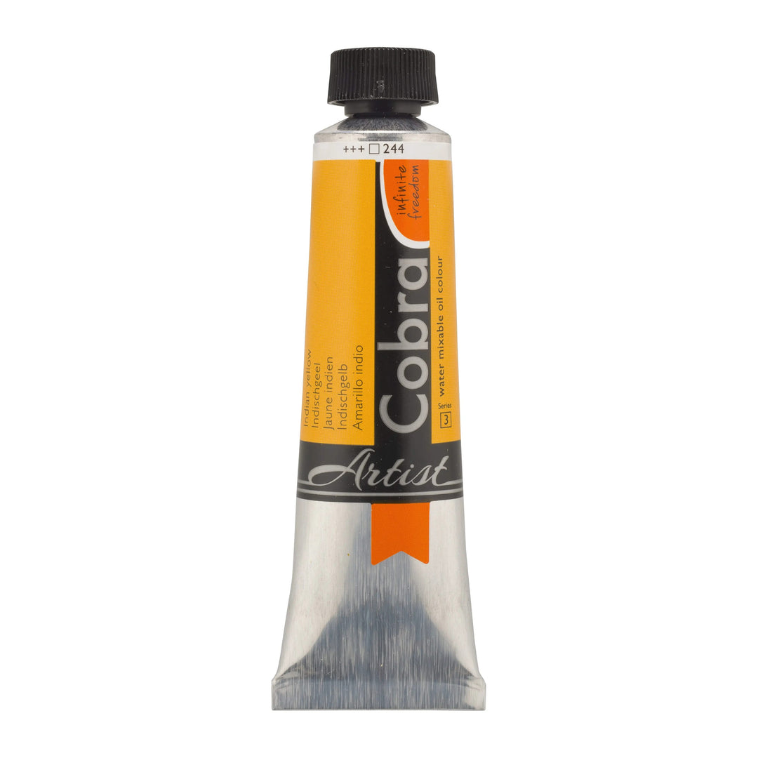 Cobra Artist Wassermischbare Ölfarbe Tube 150 ml Indischgelb 244 - Kidis Art