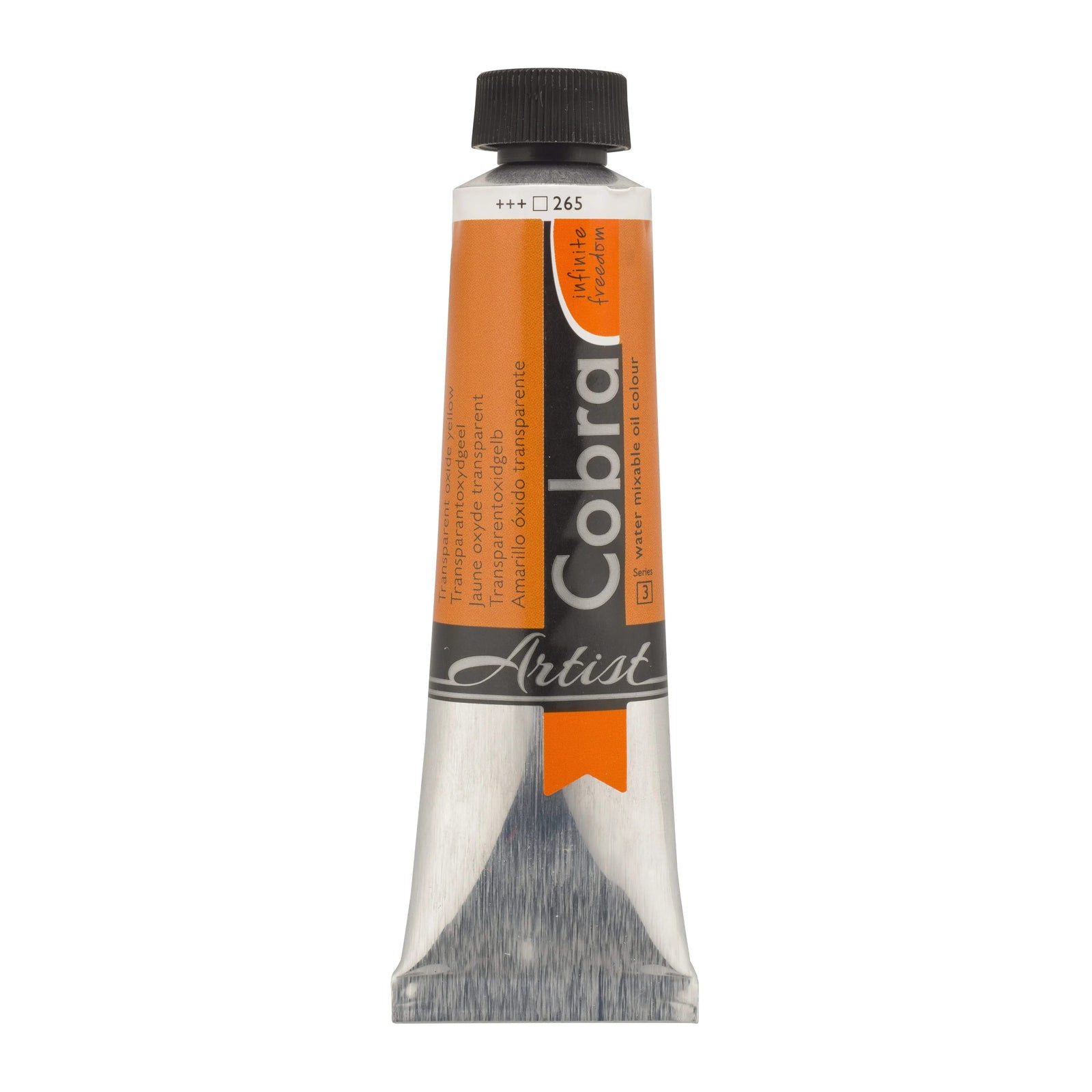 Cobra Artist Wassermischbare Ölfarbe Tube 150 ml Transparentoxidgelb 265 - Kidis Art