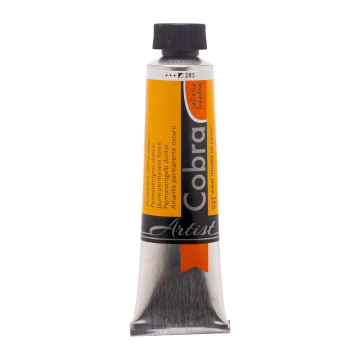 Cobra Artist Wassermischbare Ölfarbe Tube 40 ml Permanentgelb Dunkel 285 - Kidis Art