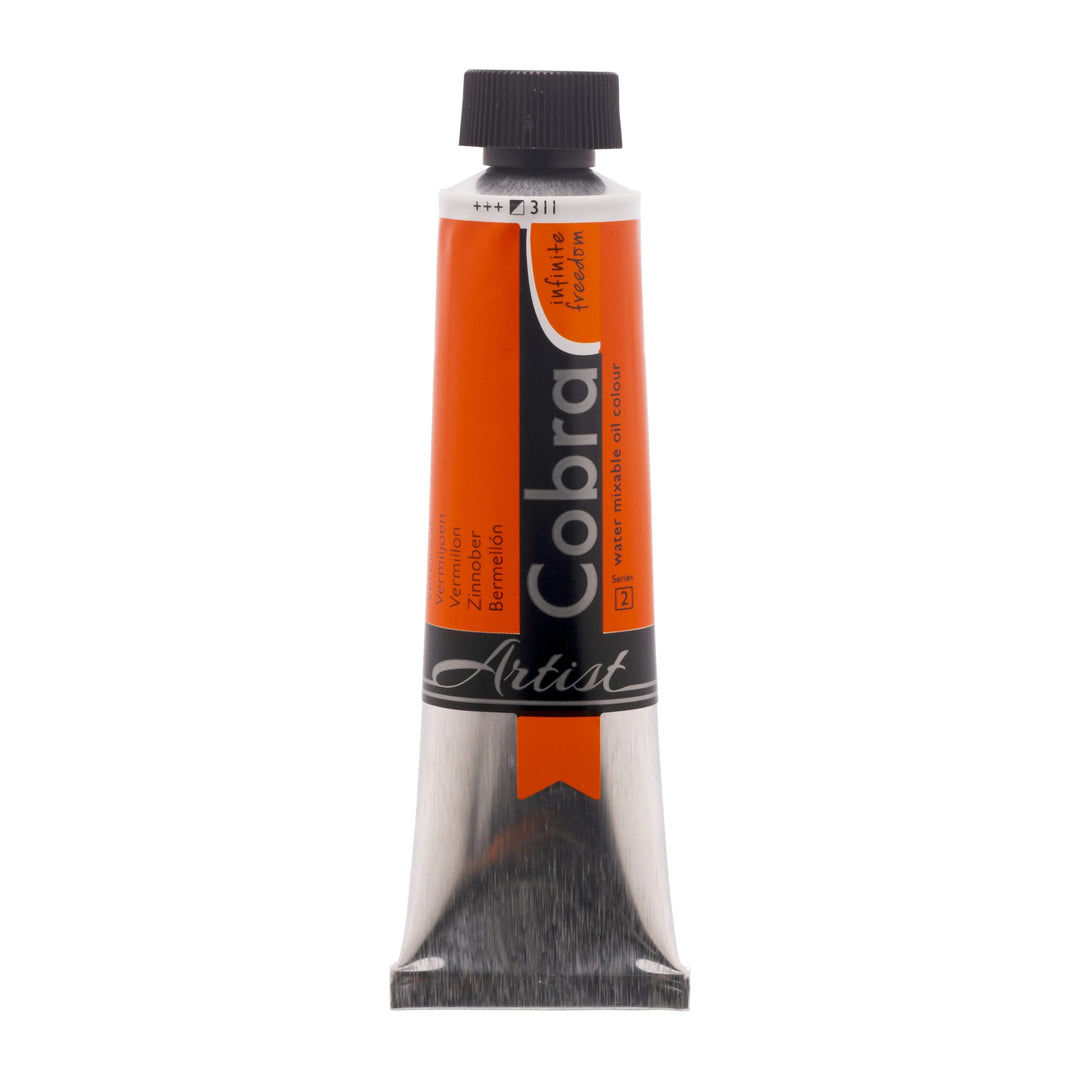 Cobra Artist Wassermischbare Ölfarbe Tube 150 ml Zinnober 311 - Kidis Art