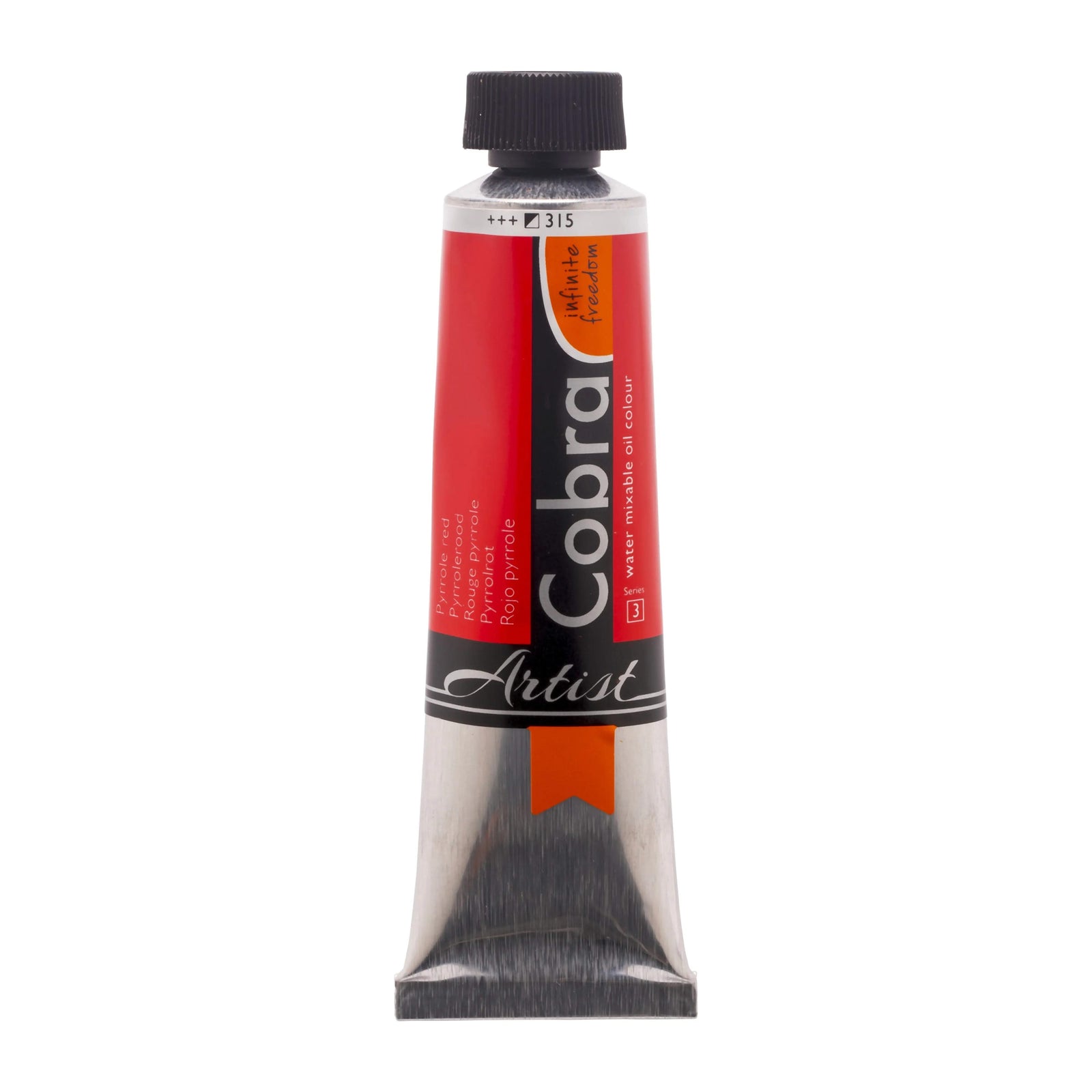 Cobra Artist Wassermischbare Ölfarbe Tube 40 ml Pyrrolrot 315 - Kidis Art
