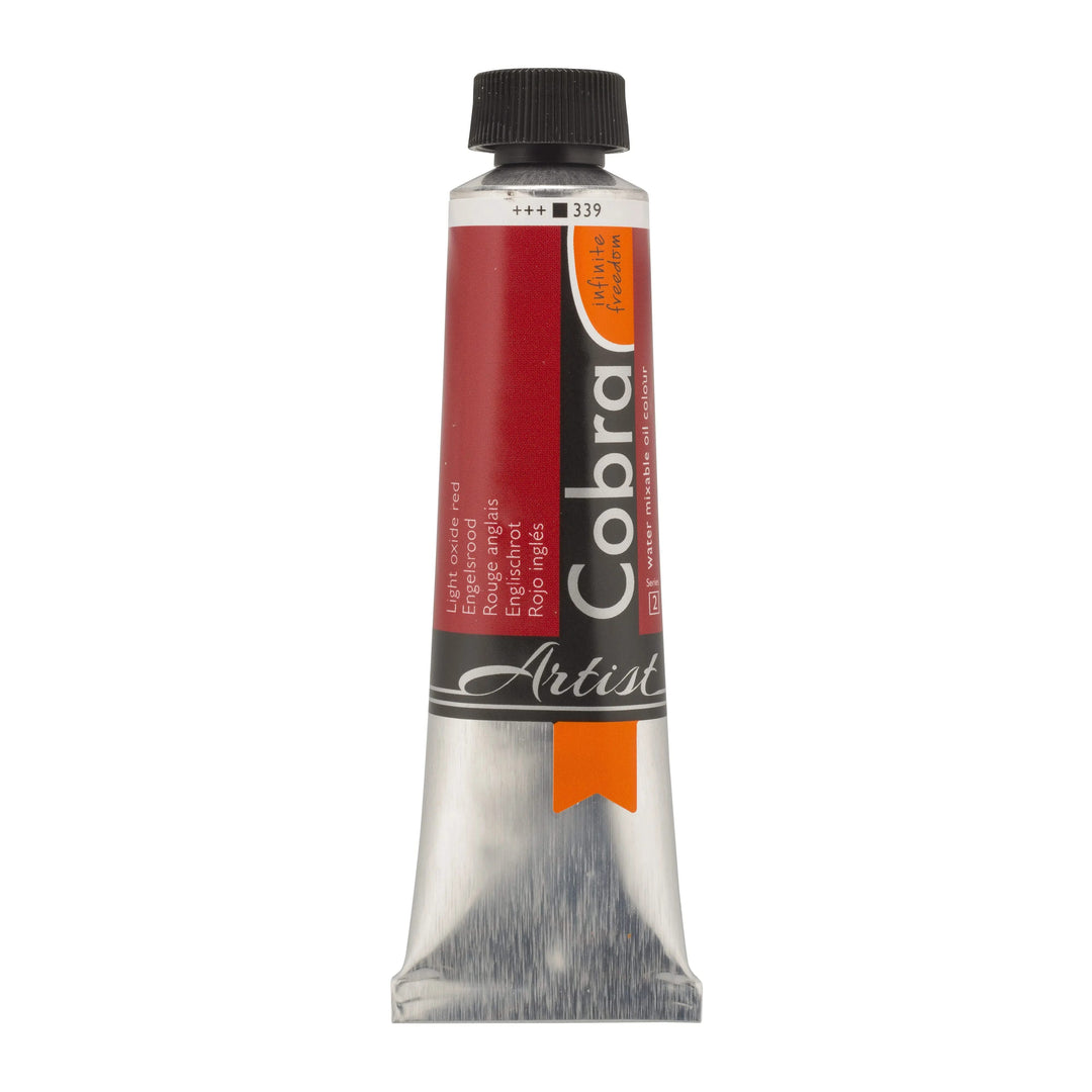 Cobra Artist Wassermischbare Ölfarbe Tube 40 ml Englischrot 339 - Kidis Art