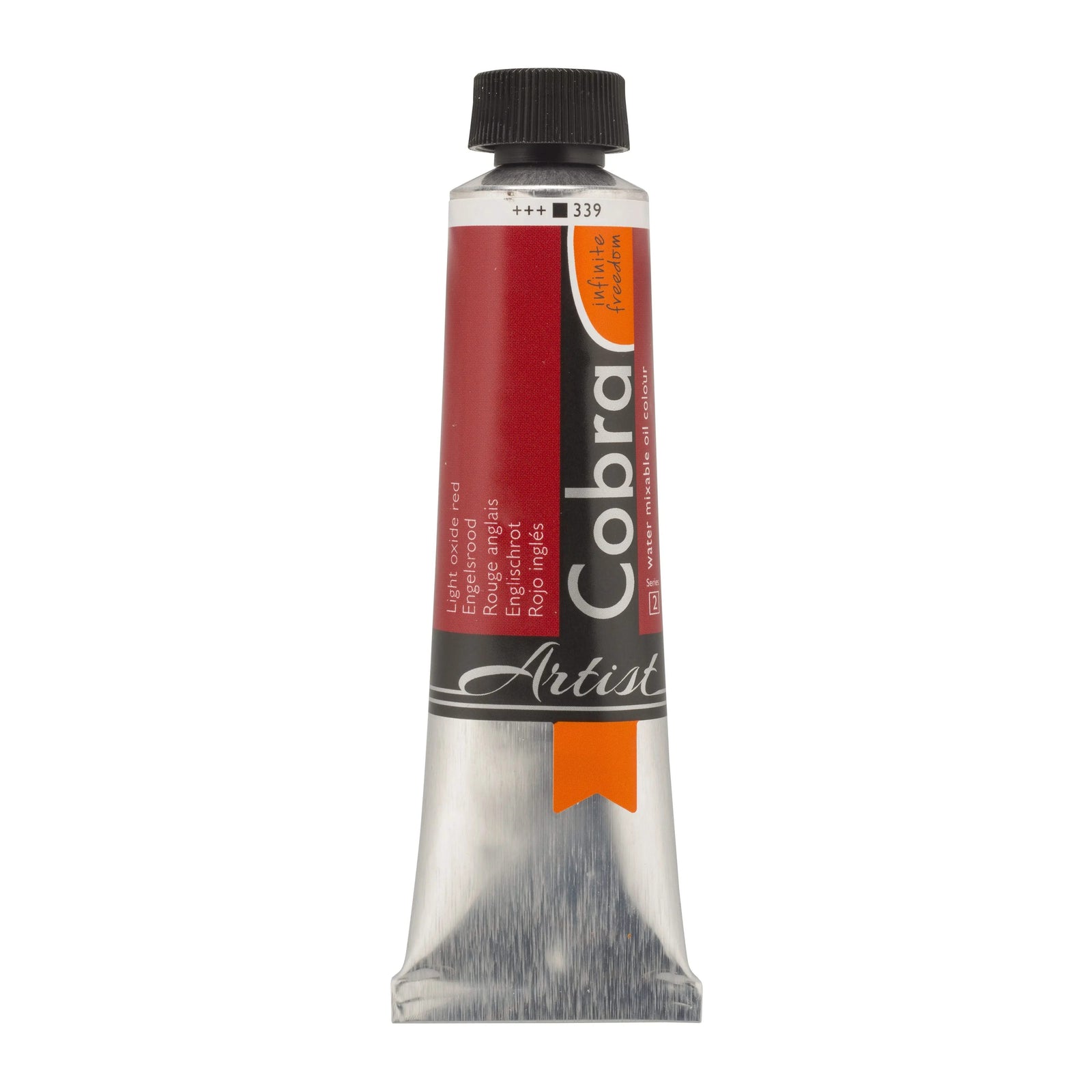 Cobra Artist Wassermischbare Ölfarbe Tube 40 ml Englischrot 339 - Kidis Art